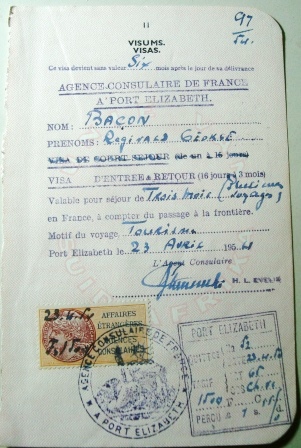 Selos consulares da França de 1954