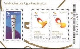 Bloco postal do Brasil de 2016 Jogos Paralímpicos Rio 2016