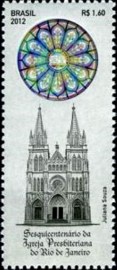 Selo postal do Brasil de 2012 Igreja Presbiteriana