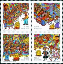 Serie postal do Brasil de 2015 Quadrilhas Juninas