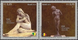Serie postal do Brasil de 2015 Relações Diplomáticas Romênia