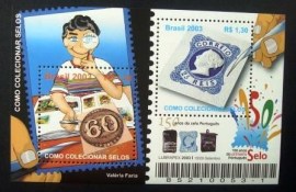 Bloco postal do Brasil de 2003 Como Colecionar Selos