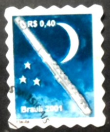 Selo postal do Brasil de 2001 Flauta