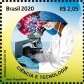 Selo postal do Brasil de 2020 Ciência e Tecnologia