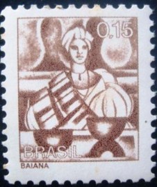 Selo postal Regular emitido no Brasil em 1976  558 M