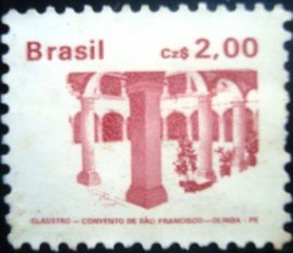 Selo postal Regular emitido no Brasil em 1986 - 648 N