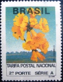 Selo postal regular emitido no Brasil em 1993  691