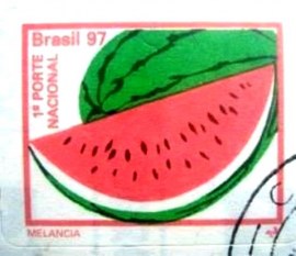Selo postal regular emitido no Brasil em 1997 734 U