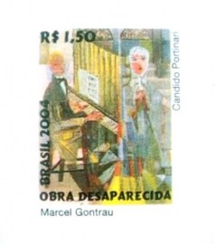 Selo postal do Brasil de 2004 Marcel Gontrau