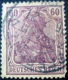 Selo postal da Alemanha de 1911 Germania 60