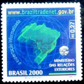 Selo postal do Brasil de 2000 Brazil-Tradenet