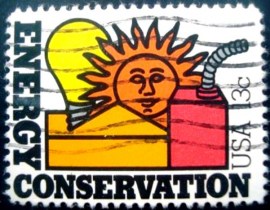 Selo postal Estados Unidos 1977 Energy Conservation