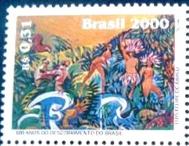 Selo postal COMEMORATIVO do Brasil de 2000