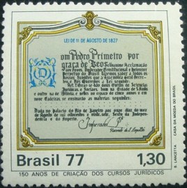 Selo Postal Comemorativo do Brasil de 1977 - C 998 N