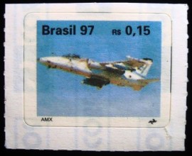 Selo postal do Brasil de 1997 EMB AMX
