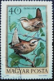 Selo postal Hungria 1973 Eurasian Wren