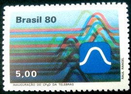 Selo postal do Brasil de 1980 Telebrás - C 1172 N