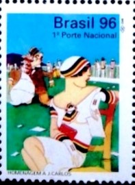 Selo postal do Brasil de 1996 J. Carlos