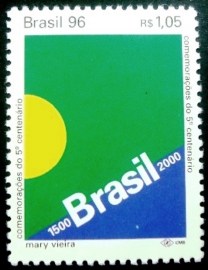 Selo postal COMEMORATIVO do Brasil de 1996 - C 1991 M