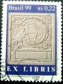 Selo postal do Brasil de 1999 Ex Libris - C 2225 U