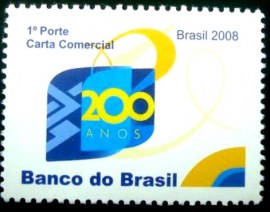 Selo postal do Brasil de 2008 Banco do Brasil