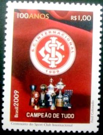 Selo postal do Brasil de 2009 S.C. Internacional