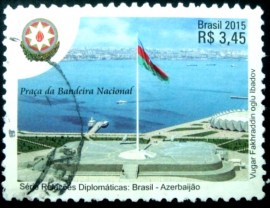 Selo postal do Brasi de 2015 Azerbaijão