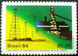 Selo postal do Brasil de 1984 Petróleo