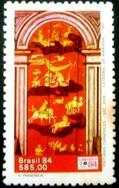 Selo postal do Brasil de 1984 Pinturas Chinesicies 585