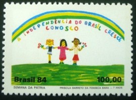 Selo postal COMEMORATIVO do Brasil de 1984 - C 1412 N