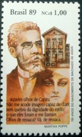 Selo postal COMEMORATIVO do Brasil de 1989 - C 1655 M