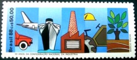 Selo postal COMEMORATIVO do Brasil de 1988 - C 1595 N