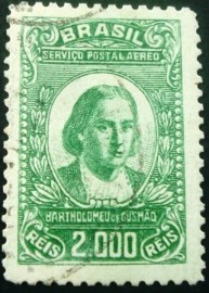 Selo postal AÉREO do Brasil de 1929 - A 23 U