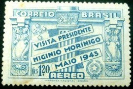 Selo postal AÉREO do Brasil de 1942 - A 46 N