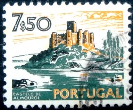 Selo postal de Portugal de 1974 Almourol Castle 1247 xI