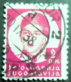 Selo postal da Iugoslávia de 1936 King Peter II 2