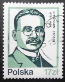 Selo postal da Polônia de 1983 Stanislaw Szober