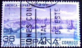 Selo postal da Espanha de 1983 Floods of Guadalquivir