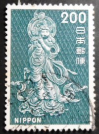 Selo postal do Japão de 1966 Onjo Bosatsu