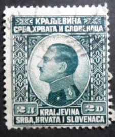 Selo postal da Eslovênia de 1924 King Alexander