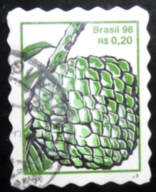 Selo postal do Brasil de 1998 Pinha