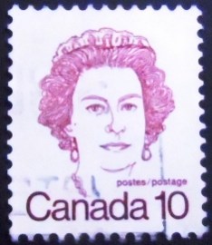 Selo postal do Canadá de 1976 Queen Elizabeth II 10
