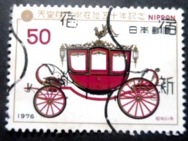 Selo postal do Japão de 1976 Coronation Coach
