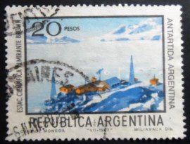 Selo postal Argentina 1968 Scientific Station Almirante Brown