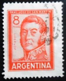 Selo postal da Argentina de 1965 José Francisco de San Martin