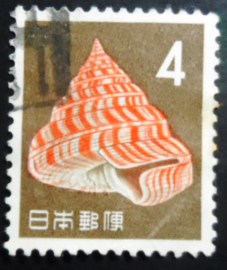 Selo postal do Japão de 1963 Emperor's Slit Shell
