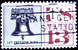 Selo postal dos Estados Unidos de 1962 Liberty Bell