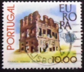 Selo postal de Portugal de 1978 Roman tower of Centum Cellas