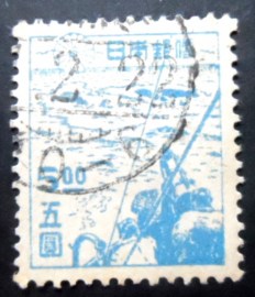 Selo postal do Japão de 1947 Whaling