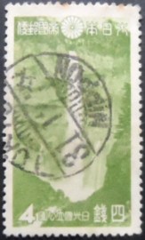 Selo postal do Japão de 1938 Kegon Falls